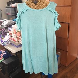 Cold shoulder tunic